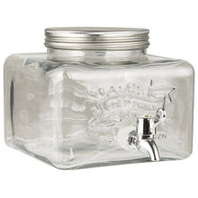 Załaduj obraz do przeglądarki galerii, Dystrybutor napojów z metalową pokrywką, niski model 3,6 l szklany Ib Laursen