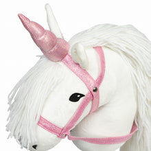 Załaduj obraz do przeglądarki galerii, Róg i kantar jednorożca do Hobby Horse, różowy by Astrup
