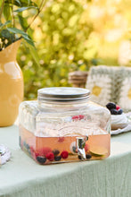 Załaduj obraz do przeglądarki galerii, Dystrybutor napojów z metalową pokrywką, niski model 3,6 l szklany Ib Laursen