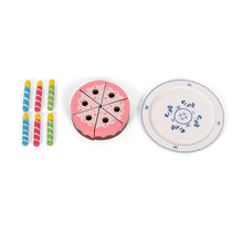 Załaduj obraz do przeglądarki galerii, Tort drewniany urodzinowy dla dziecka Mamameo