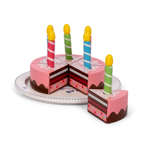 Tort drewniany urodzinowy dla dziecka Mamameo
