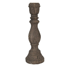 Załaduj obraz do przeglądarki galerii, Drewniany świecznik brązowy 40 cm Clayre Eef
