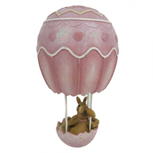 Załaduj obraz do przeglądarki galerii, Figurka króliczki wielkanocne w balonie różowym Clayre Eef
