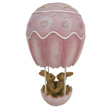 Załaduj obraz do przeglądarki galerii, Figurka króliczki wielkanocne w balonie różowym Clayre Eef

