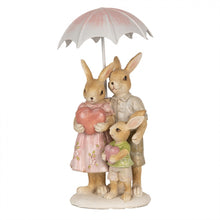 Załaduj obraz do przeglądarki galerii, Figurka rodzina króliczków wielkanocnych retro Clayre Eef
