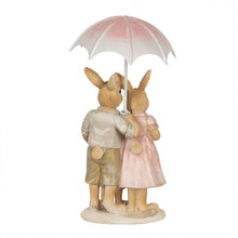 Załaduj obraz do przeglądarki galerii, Figurka rodzina króliczków wielkanocnych retro Clayre Eef
