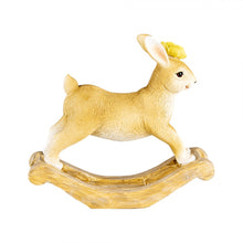 Załaduj obraz do przeglądarki galerii, Figurka królik wielkanocny na płozach 16 cm Clayre & Eef