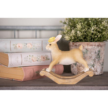 Załaduj obraz do przeglądarki galerii, Figurka królik wielkanocny na płozach 16 cm Clayre & Eef