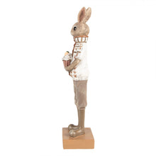 Załaduj obraz do przeglądarki galerii, Figurka królik brązowy 28 cm ozdobny wielkanoc Clayre Eef
