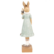 Załaduj obraz do przeglądarki galerii, Figurka królik miętowy 28 cm ozdobny wielkanoc Clayre Eef
