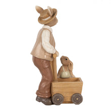 Załaduj obraz do przeglądarki galerii, Figurka Pan Królik brązowa 24 cm Clayre & Eef