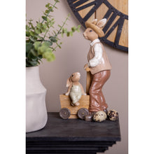 Załaduj obraz do przeglądarki galerii, Figurka Pan Królik brązowa 24 cm Clayre & Eef