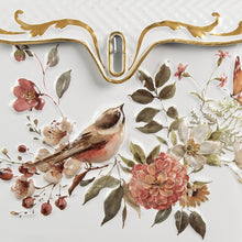 Załaduj obraz do przeglądarki galerii, Skrzynka na listy metalowa wiosenne ptaki biała Clayre Eef
