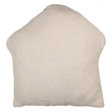 Załaduj obraz do przeglądarki galerii, Poduszka świąteczna domek biało - złota 45 x 40 cm Clayre Eef