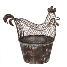 Załaduj obraz do przeglądarki galerii, Kosz druciany Kura Country duży Clayre Eef
