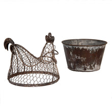 Załaduj obraz do przeglądarki galerii, Kosz druciany Kura Country duży Clayre Eef