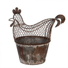 Załaduj obraz do przeglądarki galerii, Kosz druciany Kura Country duży Clayre Eef