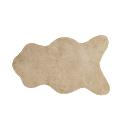 Dywanik królik sztuczna skóra piaskowy Tiseco Home 60 x 90 cm