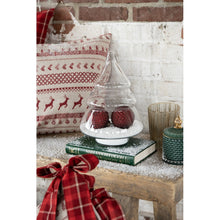 Załaduj obraz do przeglądarki galerii, Szklany pojemnik choinka 29 cm Clayre Eef