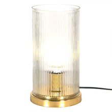 Załaduj obraz do przeglądarki galerii, Lampa stołowa szklana Modern złota  Clayre Eef
