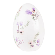 Załaduj obraz do przeglądarki galerii, Ceramiczne jajo dekoracyjne figurka  w kwiaty Clayre Eef
