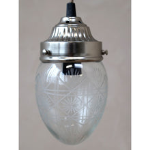 Załaduj obraz do przeglądarki galerii, Lampa szklana Chic Antique wisząca owalna
