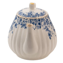 Załaduj obraz do przeglądarki galerii, Dzbanek na herbatę porcelanowy niebieskie kwiaty Clayre Eef
