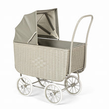 Załaduj obraz do przeglądarki galerii, Wózek Doll Pram - Rattan grey by Astrup