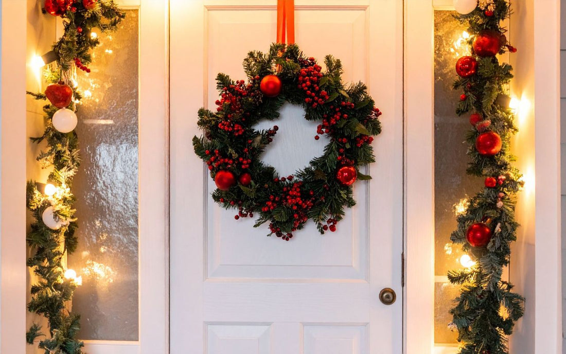 Świąteczny klimat od progu. Jak ozdobić drzwi wejściowe?