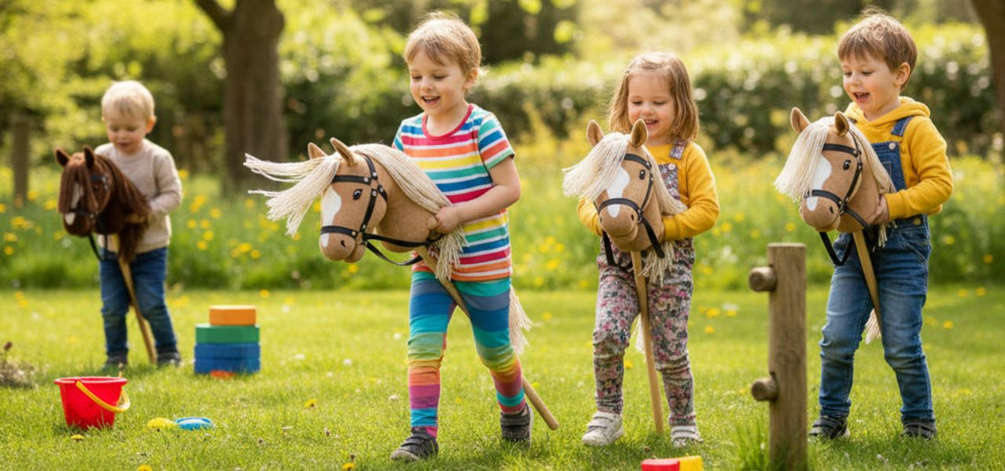 Zawaba dzieci w hobby horse