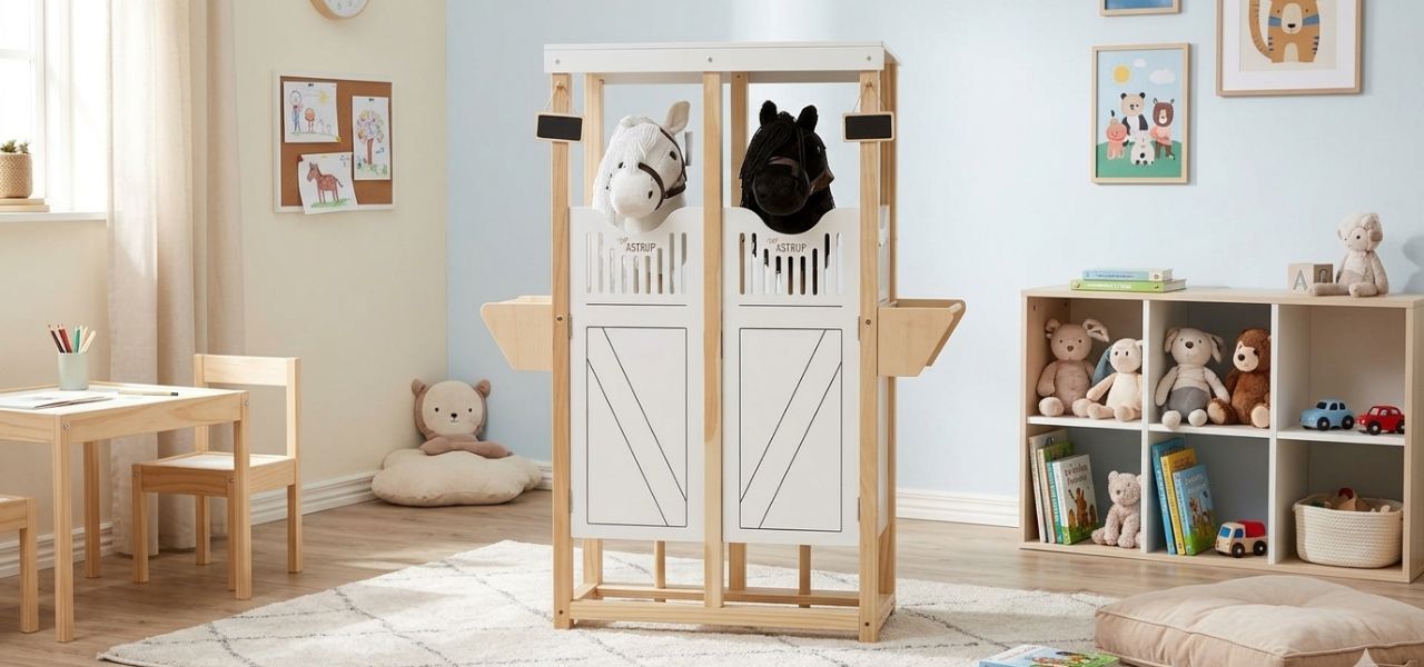 Przechowywanie hobby horse – stajnia i akcesoria dla konia na kiju