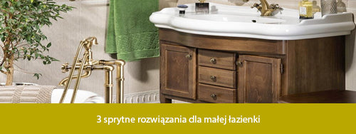 3 sprytne rozwiązania dla małej łazienki