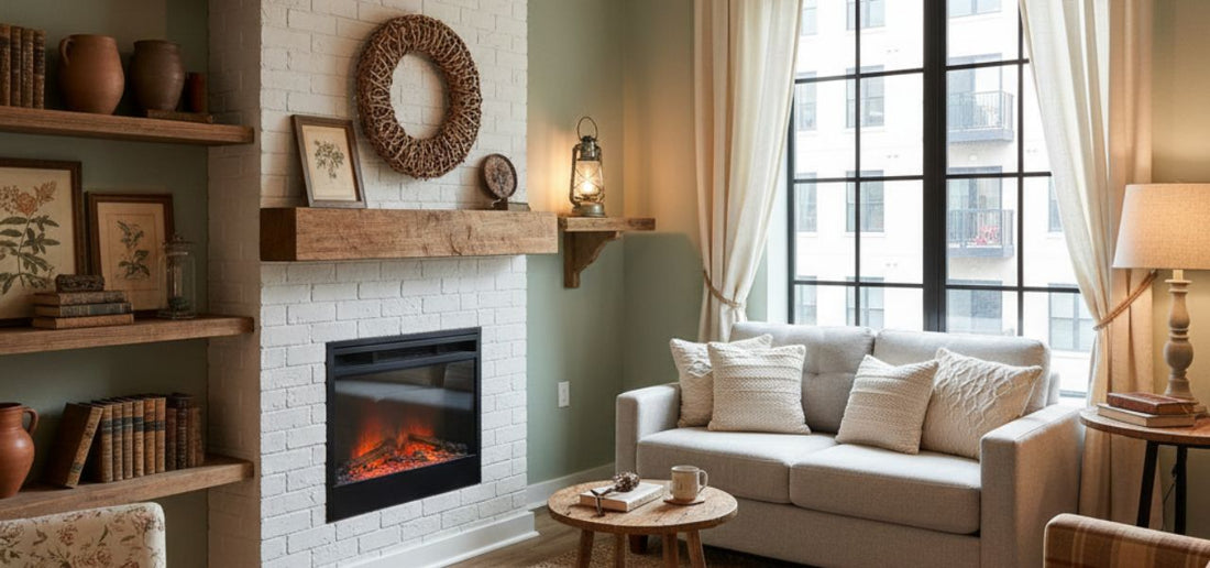 Salon w stylu rustykalnym w małym mieszkaniu – jak go optycznie powiększyć?