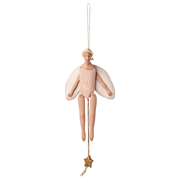 MAILEG Dekoracja bożonarodzeniowa anioł 20,5cm - ANGEL JUMPING SMALL ROSE