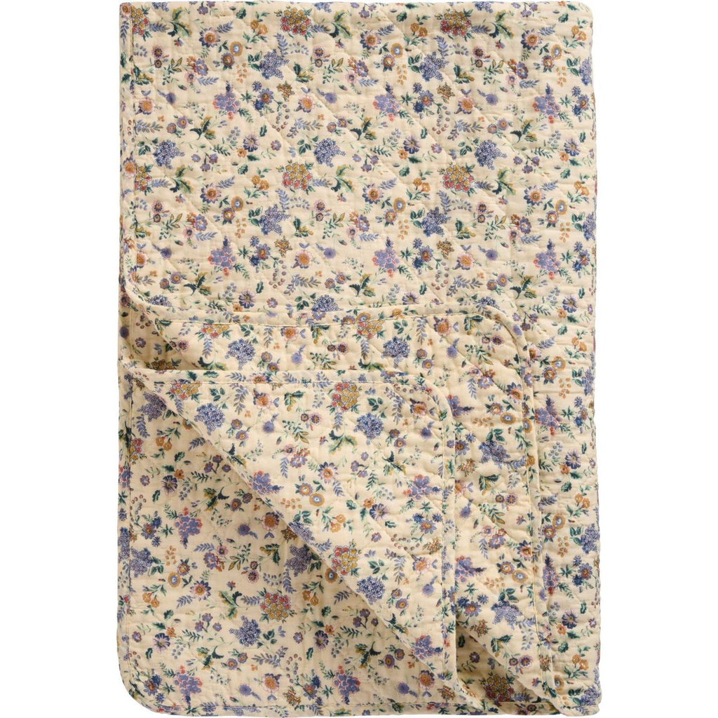 Kołdra , narzuta z fioletowymi kwiatami z wypełniebiem Ib Laursen