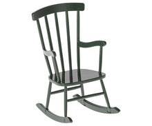 Załaduj obraz do przeglądarki galerii, Maileg Fotel bujany 11cm -Rocking chair dark green

