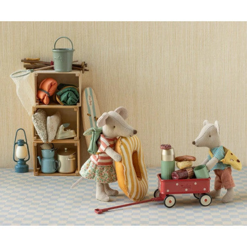 Maileg Wagonik Mouse Red