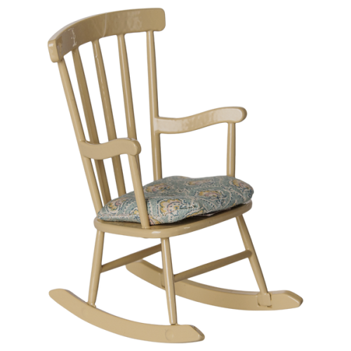 Maileg Fotel Bujany Rocking Chair Mouse Wheat