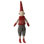 Pixy, Rozmiar 1 - Chłopiec - Red Knitted Vest Maileg