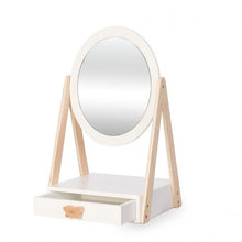 Załaduj obraz do przeglądarki galerii, Toaletka drewniana dla dziewczynki z lustrem biała by Astrup
