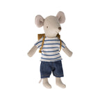 Maileg Myszka rowerzysta 13cm - Big Brother mouse with bag