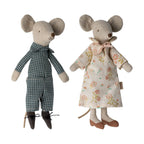 Maileg - Babcia i dziadek myszka w pudełku po cygarach