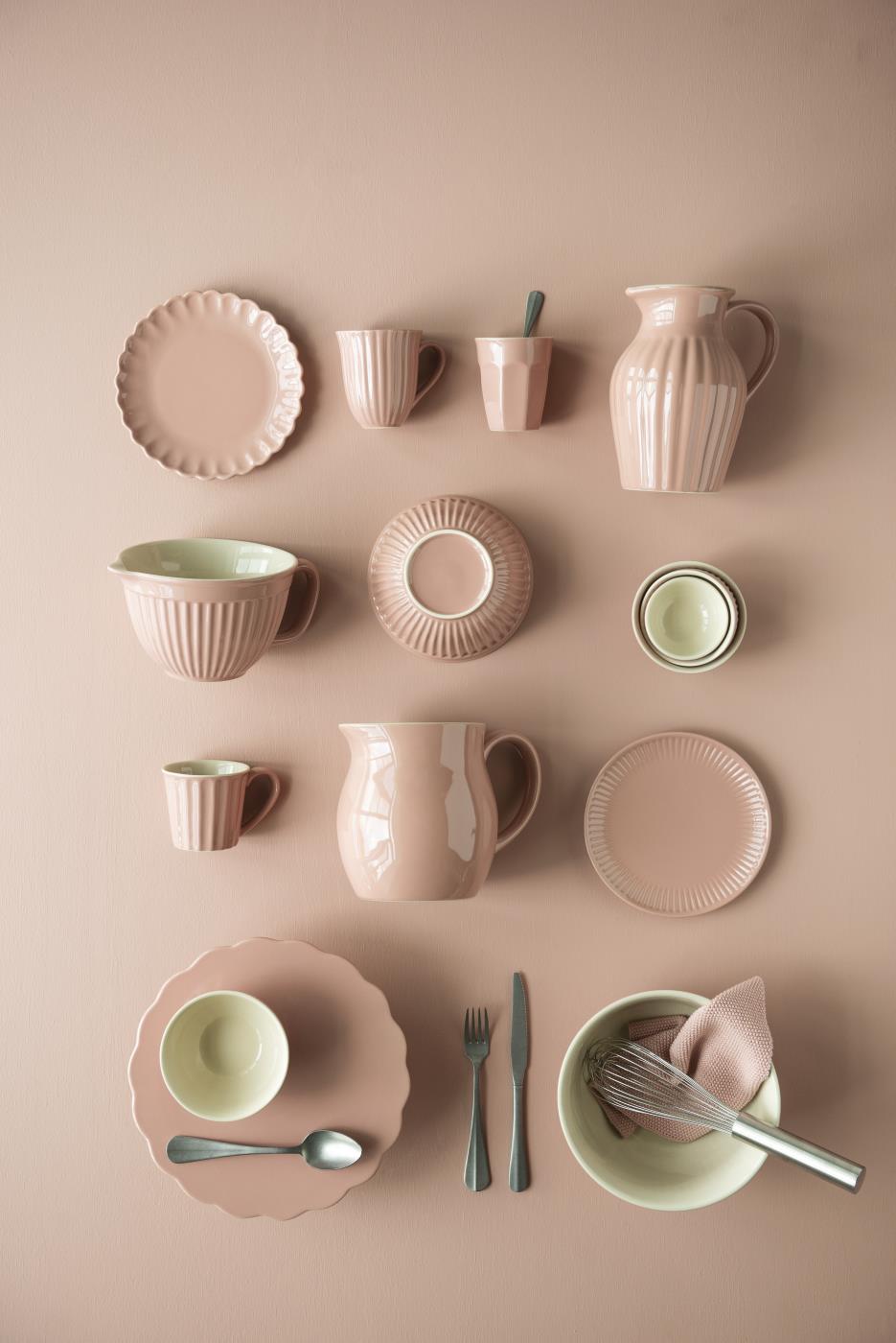 Talerz ceramiczny na nodze Mynte na ciasto Coral  Ib Laursen