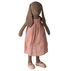 Króliczka, Size 4 - brązowy - Sukienka i buty Maileg