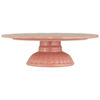 Talerz ceramiczny na nodze Mynte na ciasto Coral  Ib Laursen