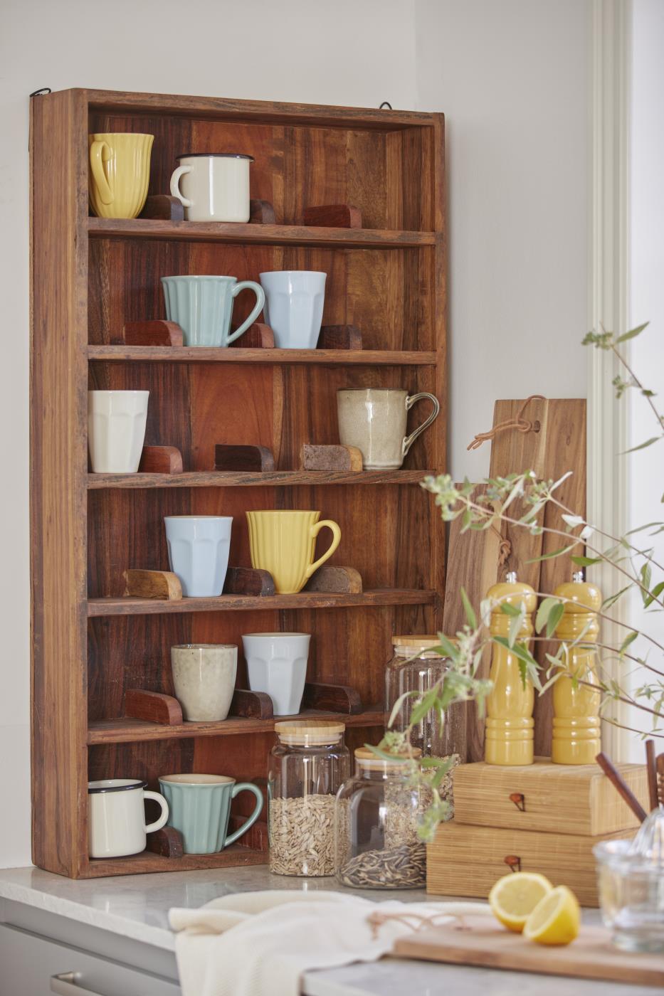 Kubek z rowkami Mynte żółty Lemonade Ib Laursen