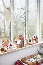 Domek ceramiczny Stillenat - lampion czerwone drzwi Ib Laursen