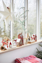 Domek ceramiczny Stillenat - lampion czerwone drzwi Ib Laursen