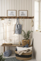 Koszyk , taca rattanowy w kształcie ryby Ib Laursen