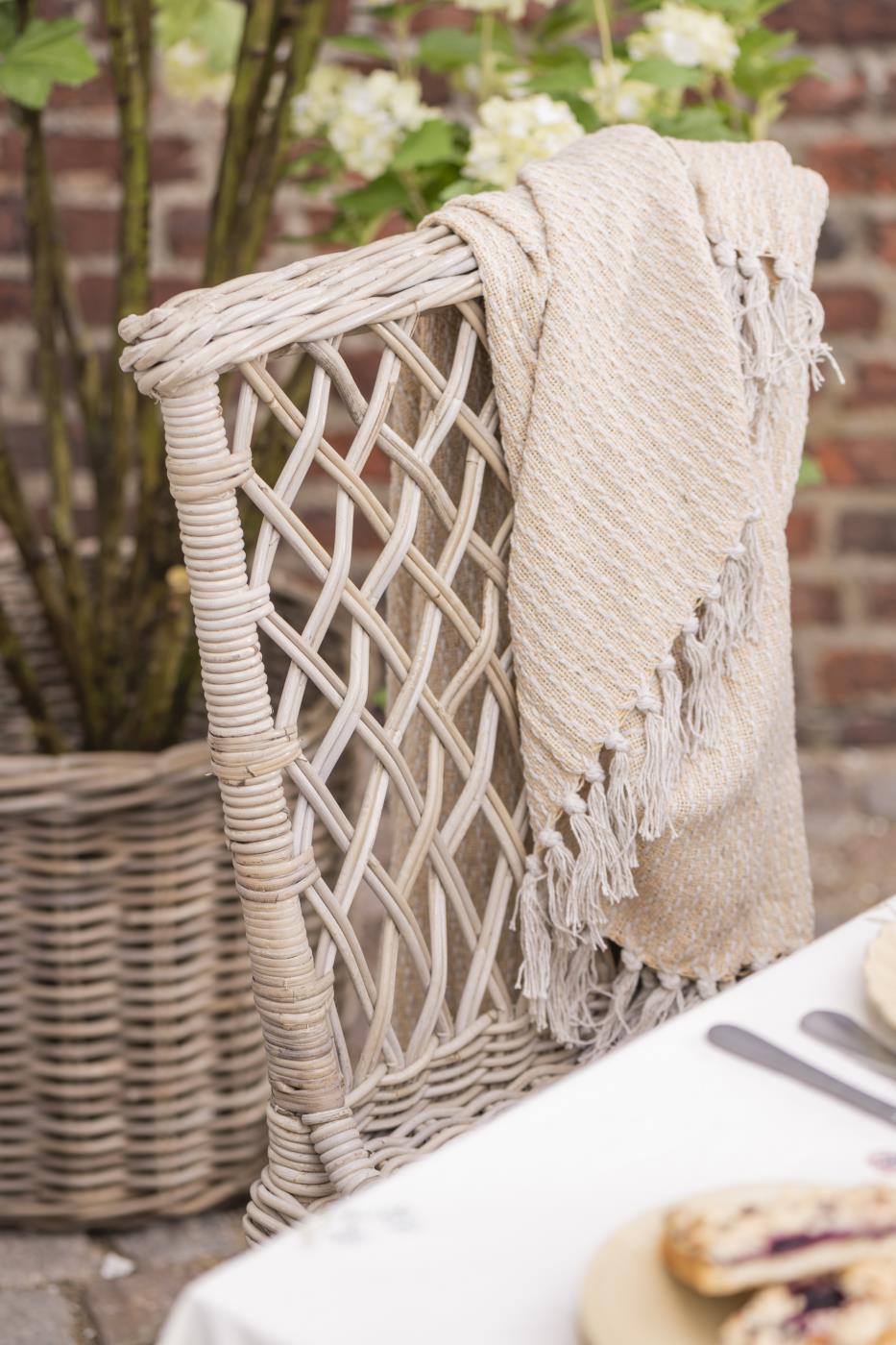 Krzesło do jadalni rattanowe Jacinta Ib Laursen